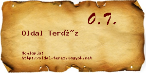 Oldal Teréz névjegykártya